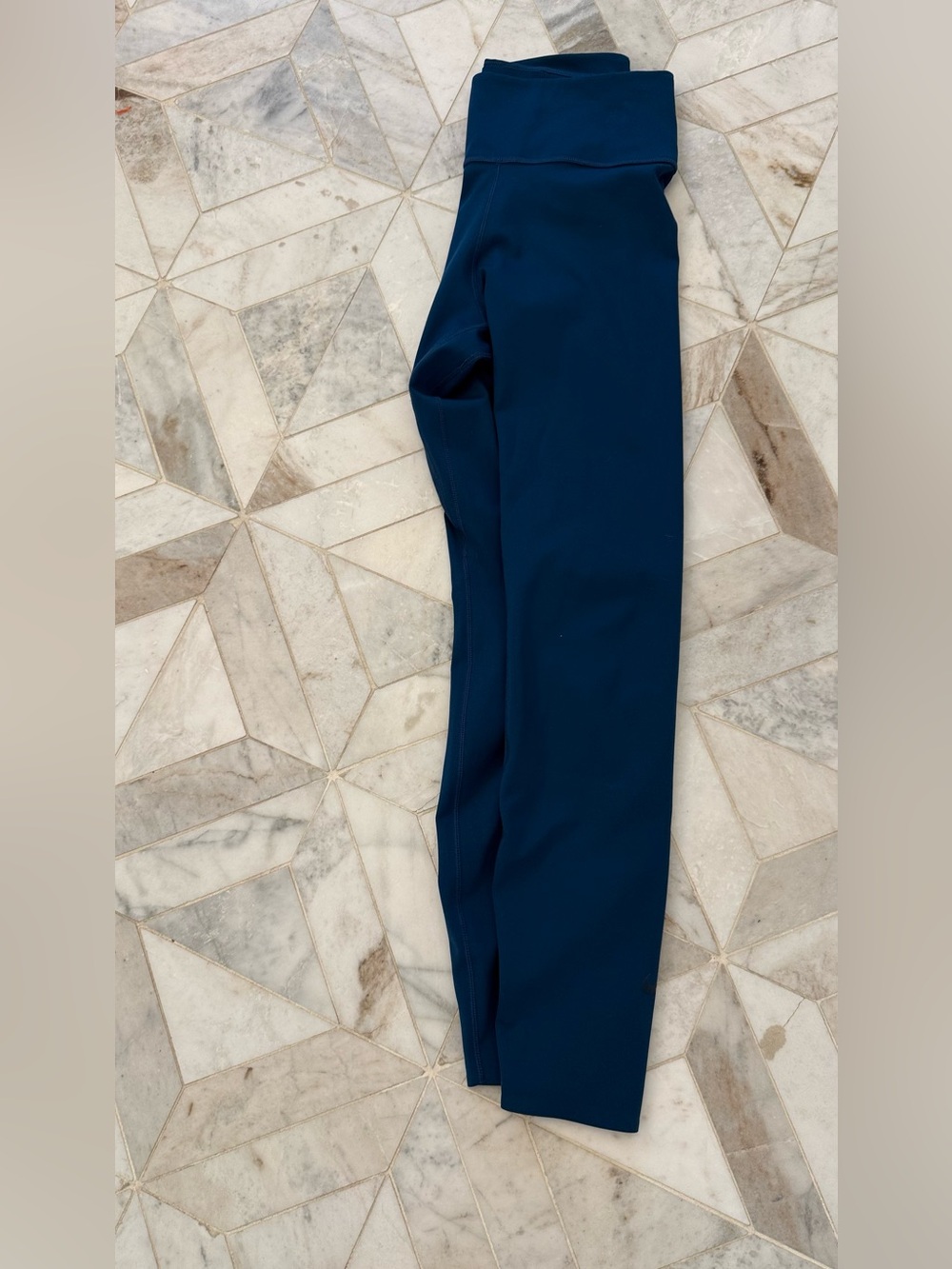 Nike Dri-FIT Cropped Leggings High Rise Blue Size Small